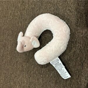 EUC! Plush Pink Elephant Neck Pillow